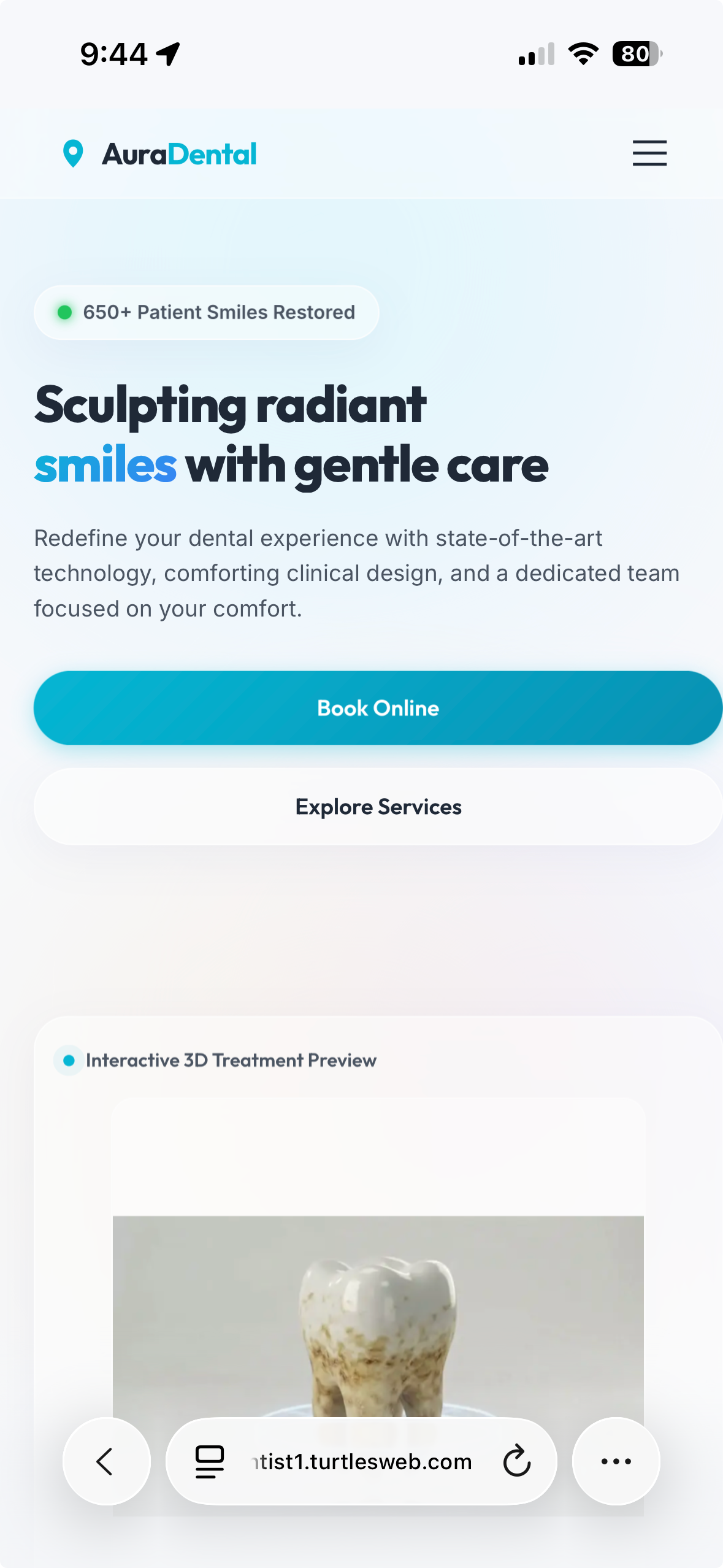 AuraDental Website